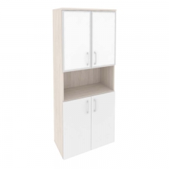 Шкаф высокий широкий ONIX O.ST-1.4R white Денвер Светлый/Белый