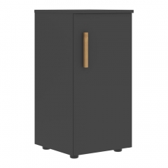 Шкаф-колонка с глухой малой дверью левый Forta FLC 40.1 L Черный графит